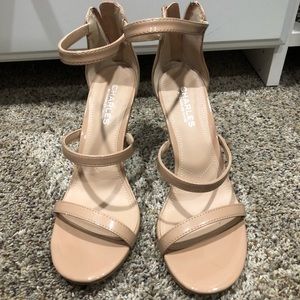 New! Charles by Charles David nude heels, 8